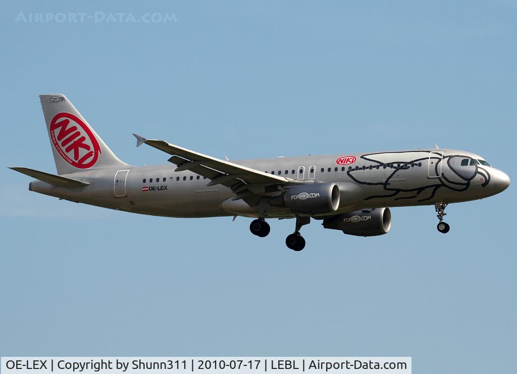 OE-LEX, 2006 Airbus A320-214 C/N 2867, Landing rwy 25R