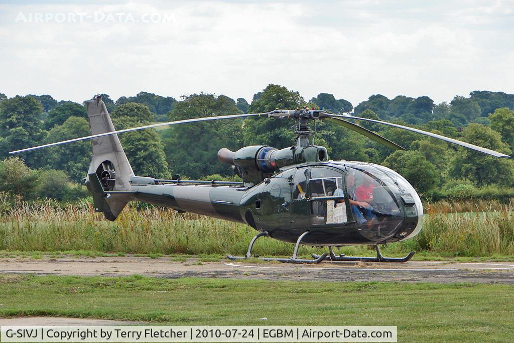 G-SIVJ, 1984 Westland SA-341C Gazelle HT2 C/N 2012, Wolverhampton based 1984 Westland Helicopters Ltd GAZELLE HT.MK2, c/n: 2012 at Tatenhill Fly-In