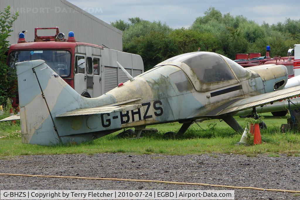 G-BHZS, 1980 Scottish Aviation Bulldog Series 120 Model 1210 C/N BH120/411, 1980 British Aerospace BULLDOG SERIES 120 MODEL 1210, c/n: BH120/411 WFU at Derby Eggington