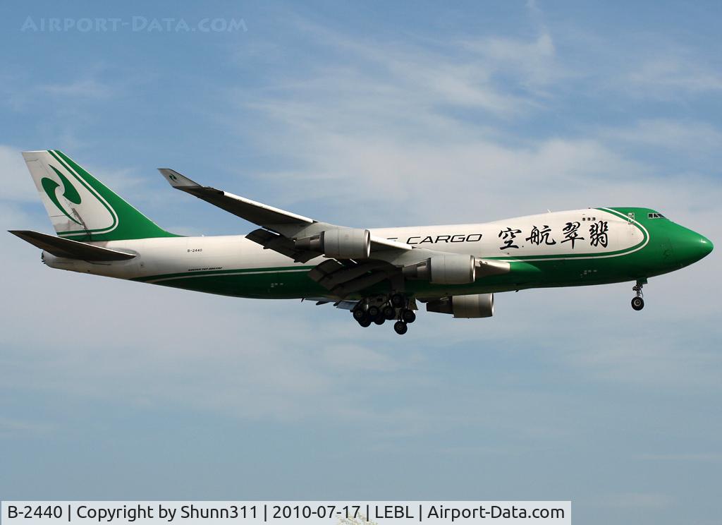 B-2440, 2006 Boeing 747-4EVF/ER C/N 35171, Landing rwy 25R