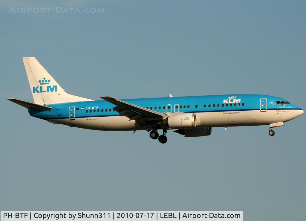 PH-BTF, 1994 Boeing 737-406 C/N 27232, Landing rwy 25R