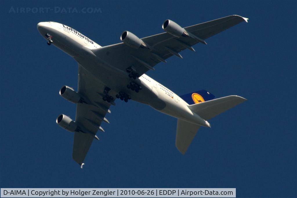 D-AIMA, 2010 Airbus A380-841 C/N 038, Saturday afternoon, I sat in my garden and suddenly....