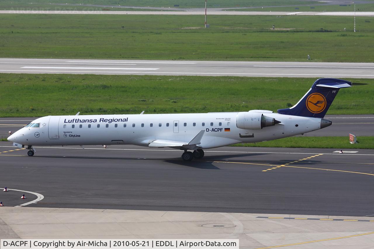 D-ACPF, 2001 Canadair CRJ-701ER (CL-600-2C10) Regional Jet C/N 10030, Lufthansa CityLine, Canadair CL-600-2C10 Regional Jet CRJ-700, CN: 10030, Aircraft Name: Uhingen