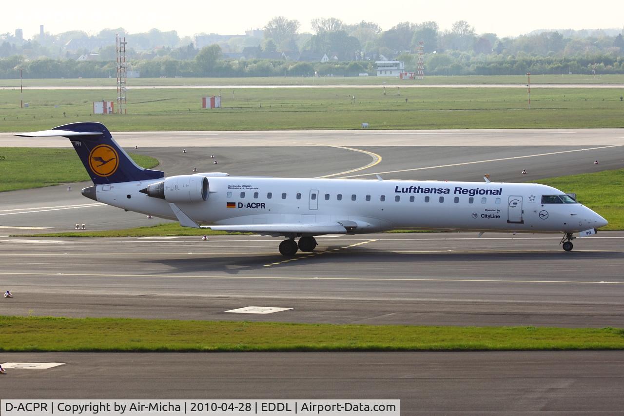 D-ACPR, 2003 Canadair CRJ-701ER (CL-600-2C10) Regional Jet C/N 10098, Lufthansa CityLine, Canadair CL-600-2C10 Regional Jet CRJ-700, CN: 10098, Aircraft Name: Weinheim an der Bergstrasse