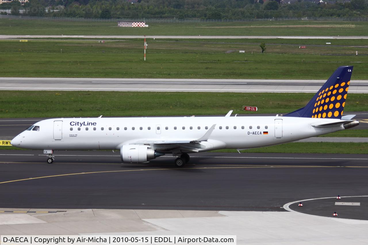 D-AECA, 2009 Embraer 190LR (ERJ-190-100LR) C/N 19000327, Lufthansa CityLine, Embraer ERJ-190LR (ERJ-190-100LR), CN: 19000327, Aircraft Name: Deidesheim