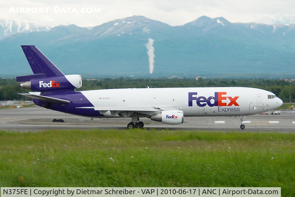 N375FE, 1972 McDonnell Douglas MD-10-10F C/N 46613, Fedex DC10