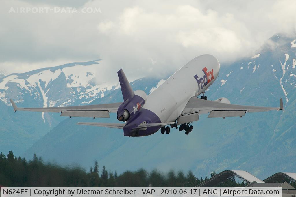 N624FE, 1990 McDonnell Douglas MD-11 C/N 48443, Fedex MD11
