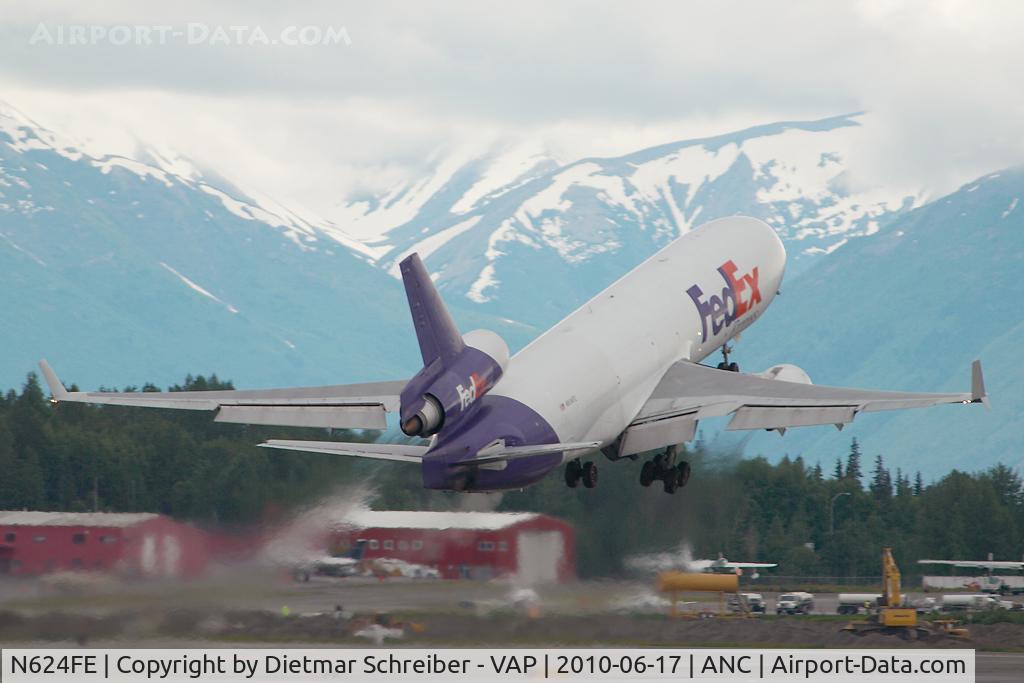 N624FE, 1990 McDonnell Douglas MD-11 C/N 48443, fedex MD11
