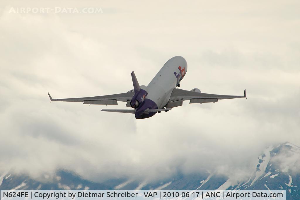 N624FE, 1990 McDonnell Douglas MD-11 C/N 48443, Fedex MD11