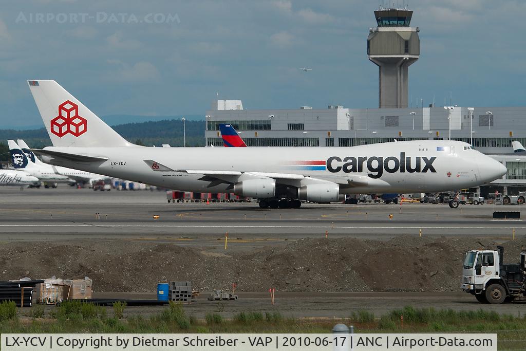 LX-YCV, 2008 Boeing 747-4R7F/SCD C/N 35805/1407, Cargolux Boeing 747-400