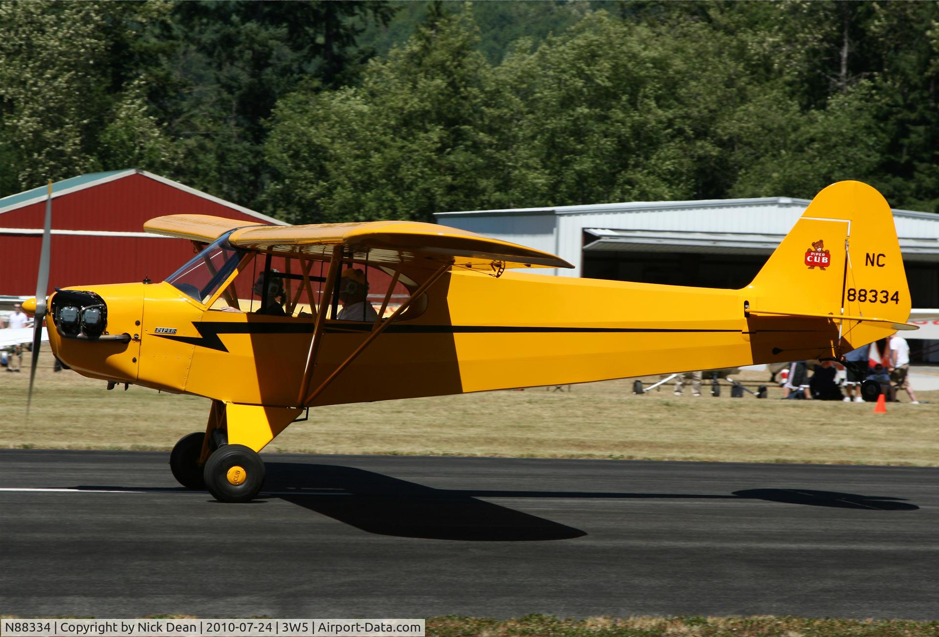 N88334, Piper J3C-65 Cub C/N 15952, 3W5