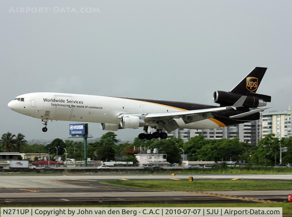 N271UP, 1993 McDonnell Douglas MD-11F C/N 48572, UPS MD-11(F) (48572/556) @ SJU / TJSJ