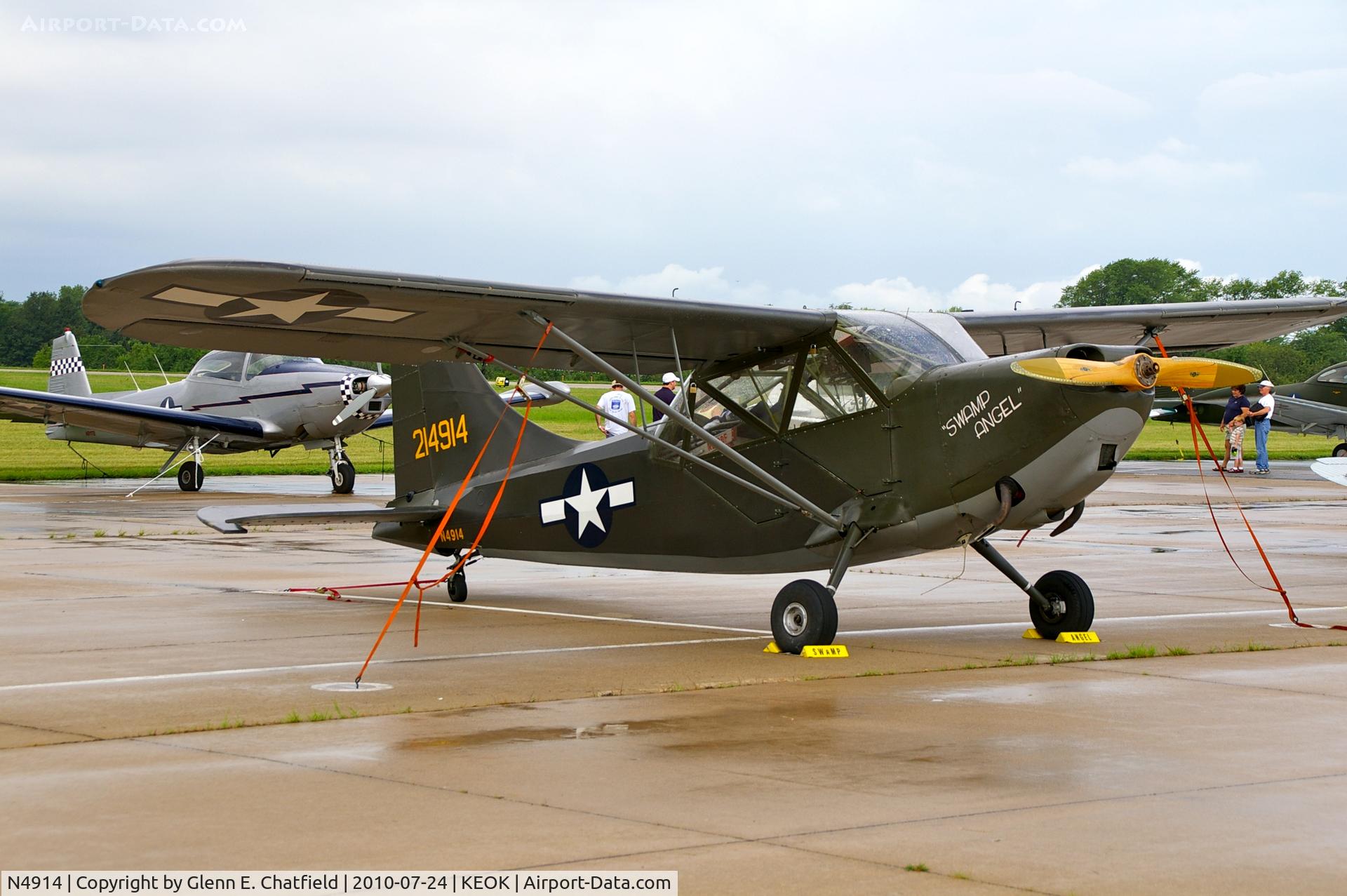 N4914, 1943 Stinson L-5 Sentinel C/N 1120, At the L-bird fly in breakfast