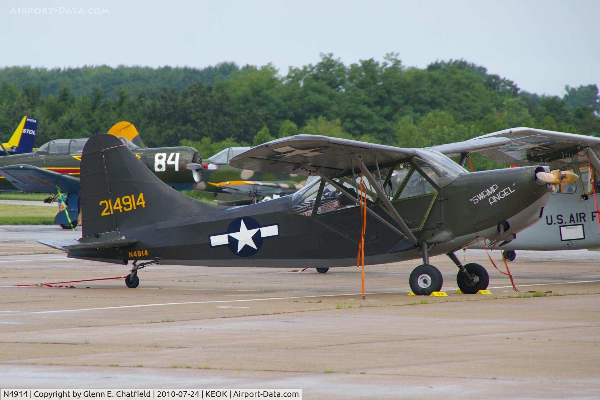 N4914, 1943 Stinson L-5 Sentinel C/N 1120, At the L-bird fly in breakfast
