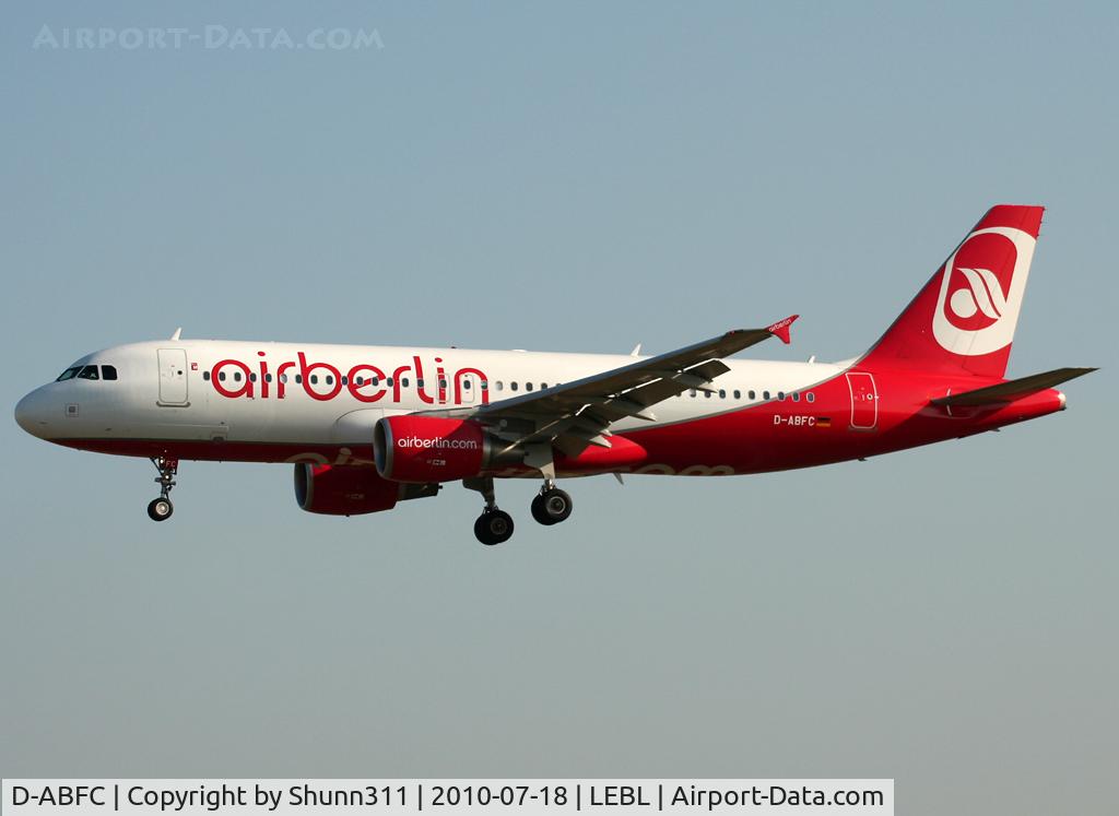 D-ABFC, 2010 Airbus A320-214 C/N 4161, Landing rwy 25R