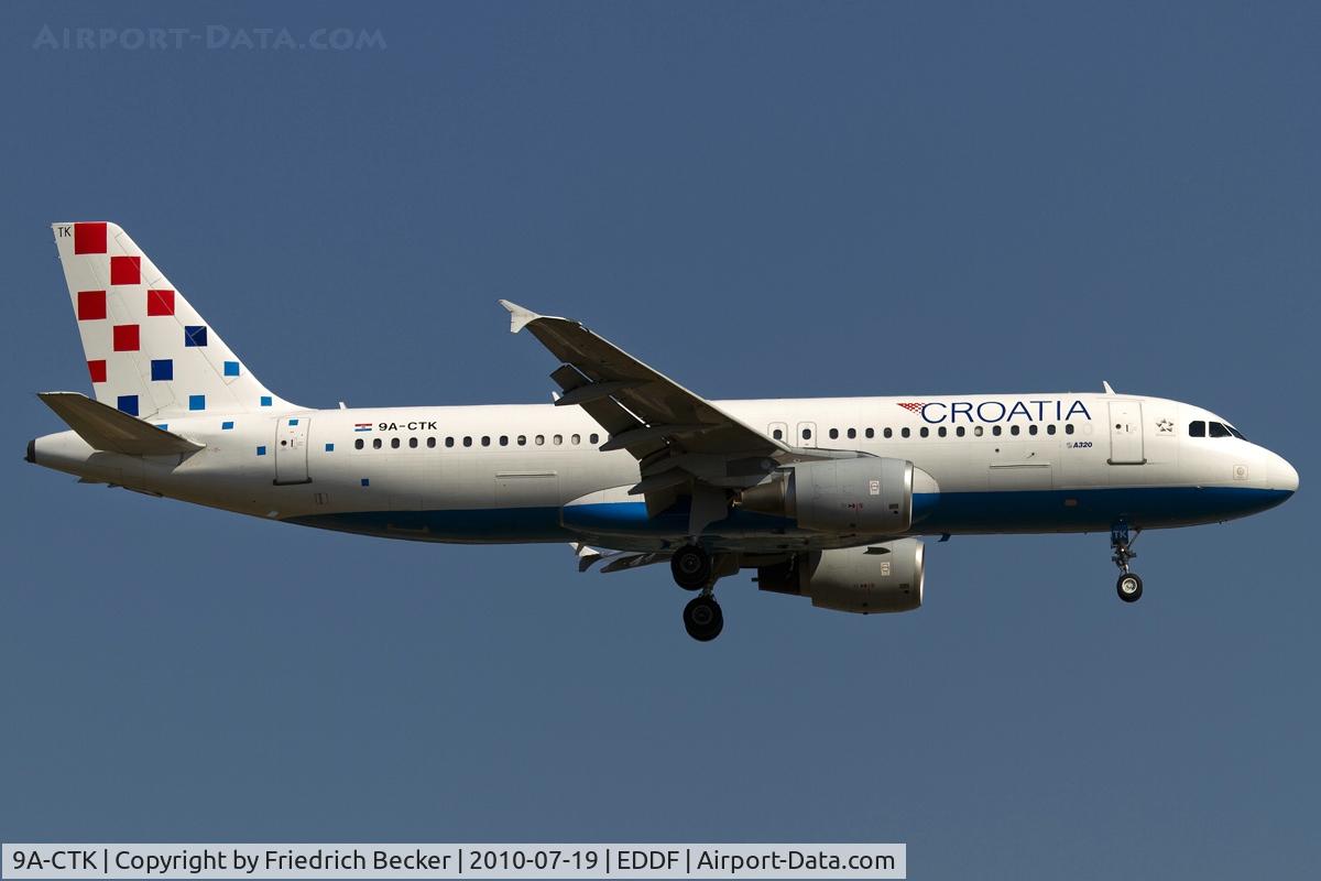 9A-CTK, 2000 Airbus A320-214 C/N 1237, on final RW07R