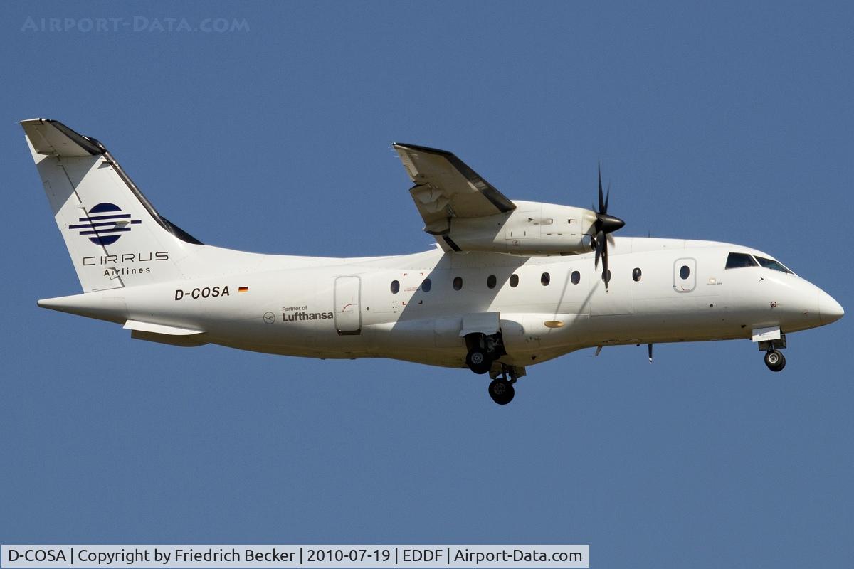 D-COSA, 1997 Dornier 328-110 C/N 3085, on final RW07R