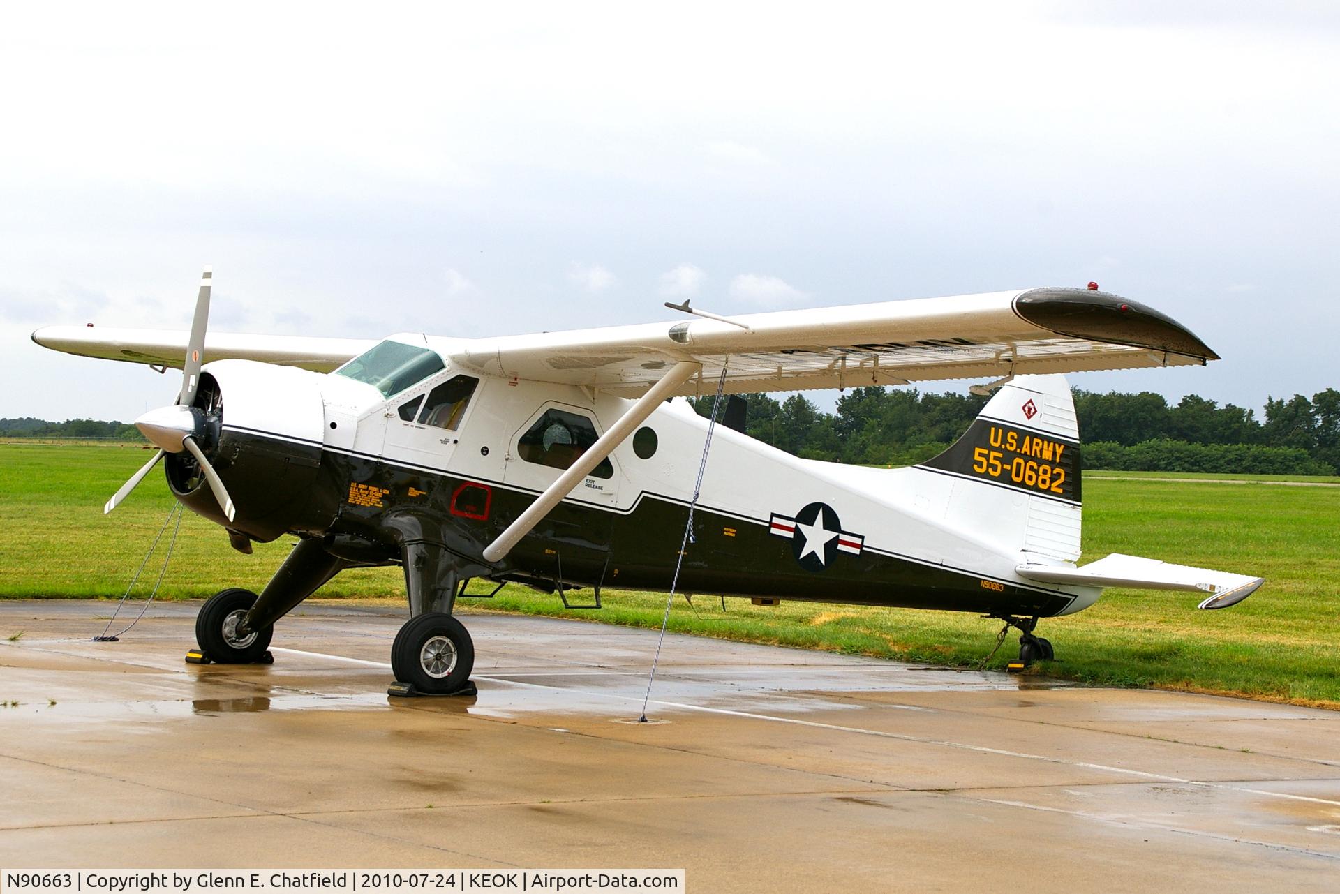 N90663, 1955 De Havilland Canada DHC-2 MK. I(L20A) C/N 899, At the L-bird fly in.  Last time I saw it in 2005 it had floats!