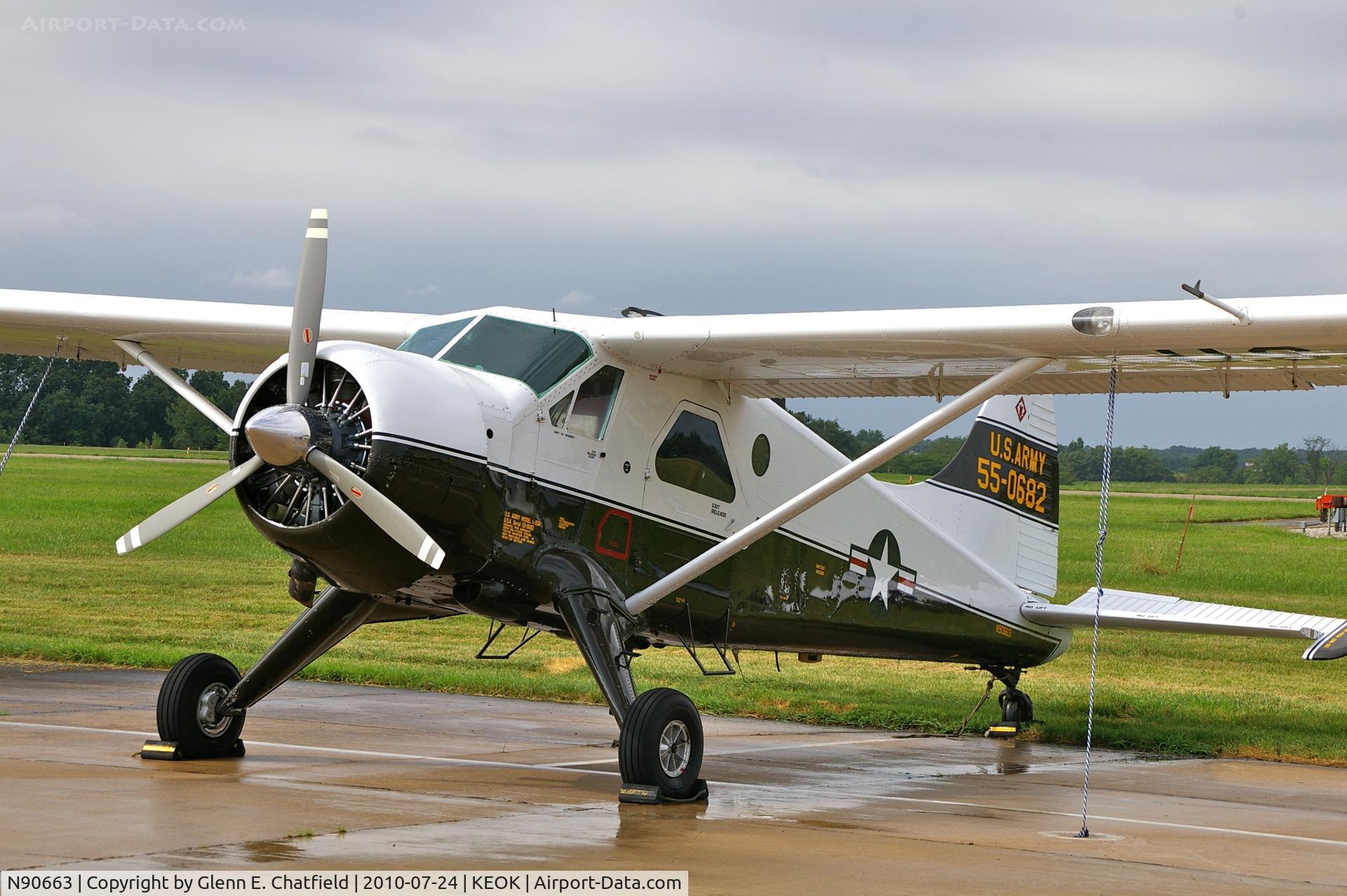 N90663, 1955 De Havilland Canada DHC-2 MK. I(L20A) C/N 899, At the L-bird fly in.  Last time I saw it in 2005 it had floats!