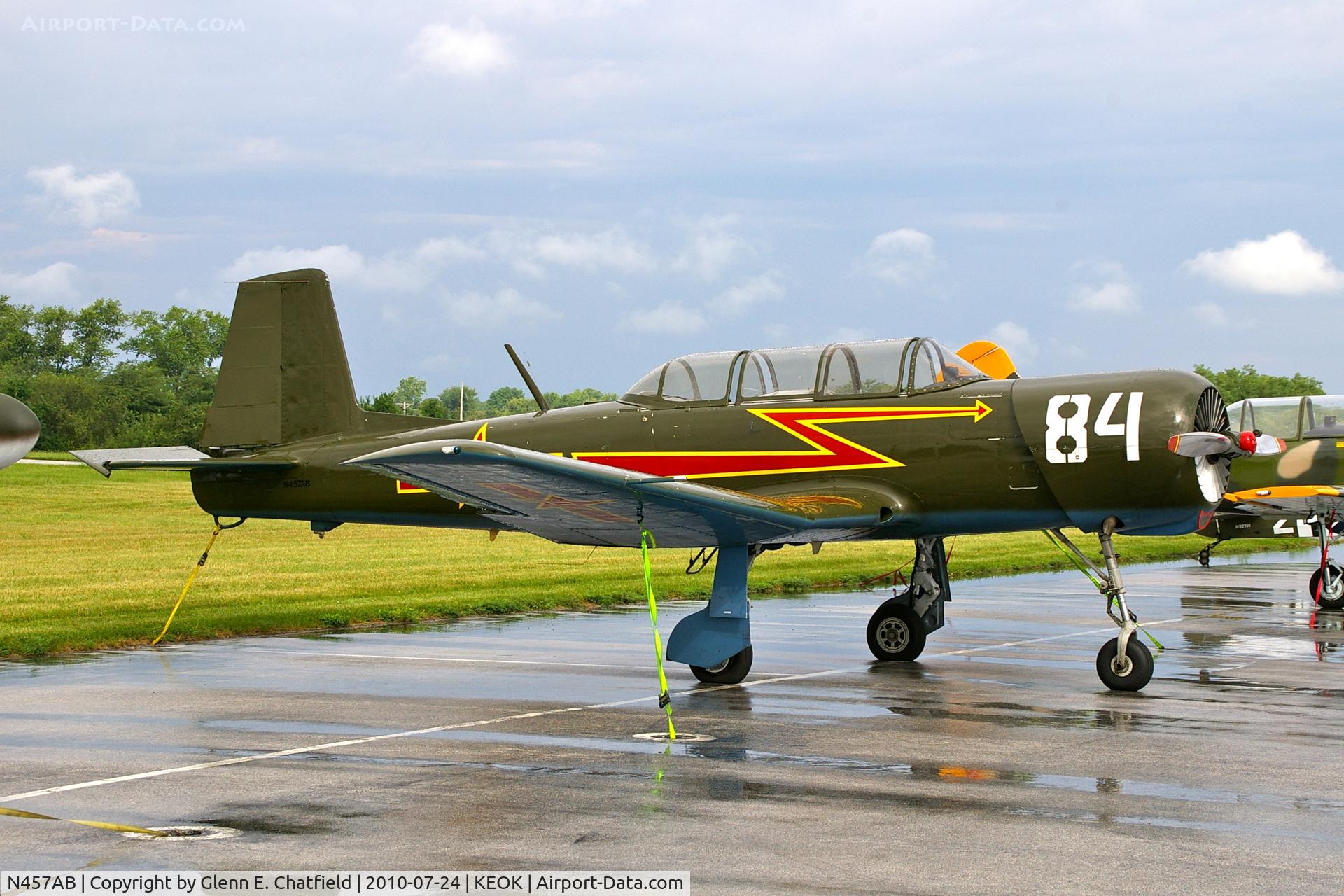 N457AB, 1971 Nanchang CJ-6 C/N 1232004, At the L-bird fly in breakfast