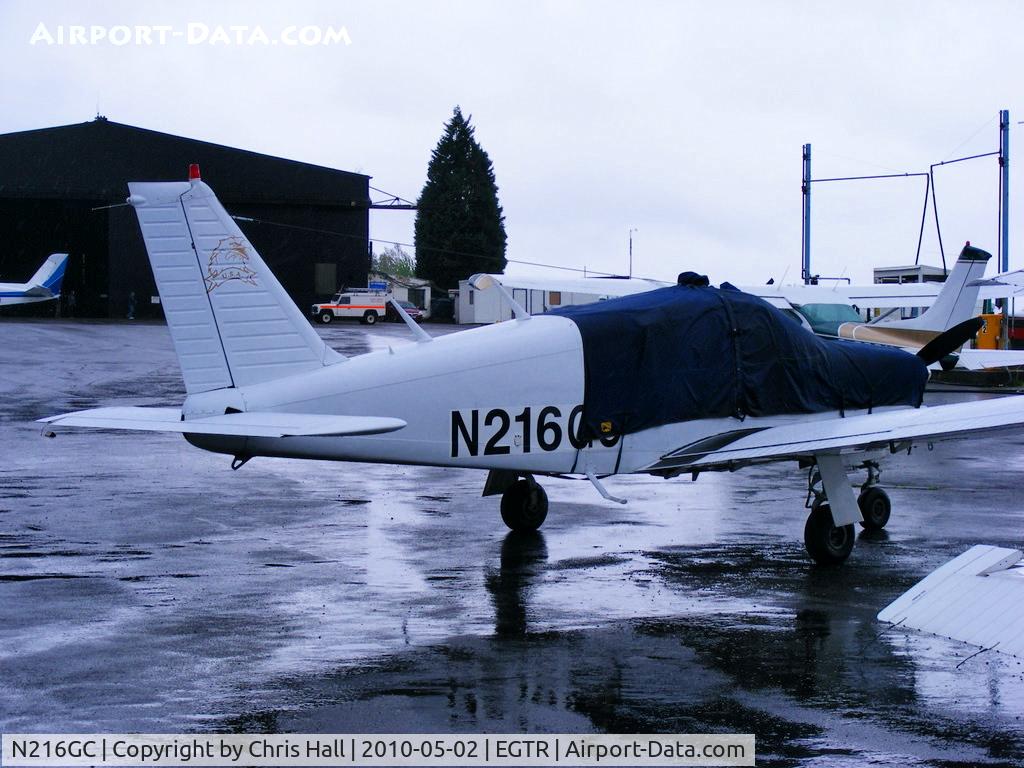 N216GC, 1971 Piper PA-28R-200 Cherokee Arrow B C/N 28R-7135151, one of the many American registered aircraft based at Elstree