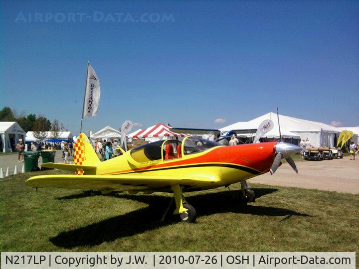 N217LP, 1946 Globe GC-1B Swift C/N 310, LoPresti Fury at Oshkosh Airventure in the DeltaHawk Booth