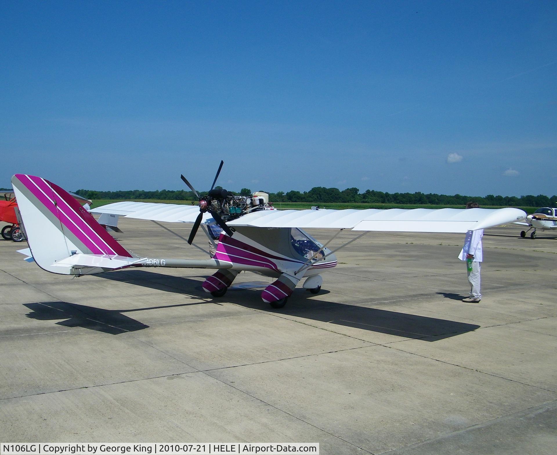 N106LG, 2002 Interplane Skyboy C/N 602002, N106LG Skyboy at Helena/West Helena Airport, AR. on the ground for gas and a pit stop.