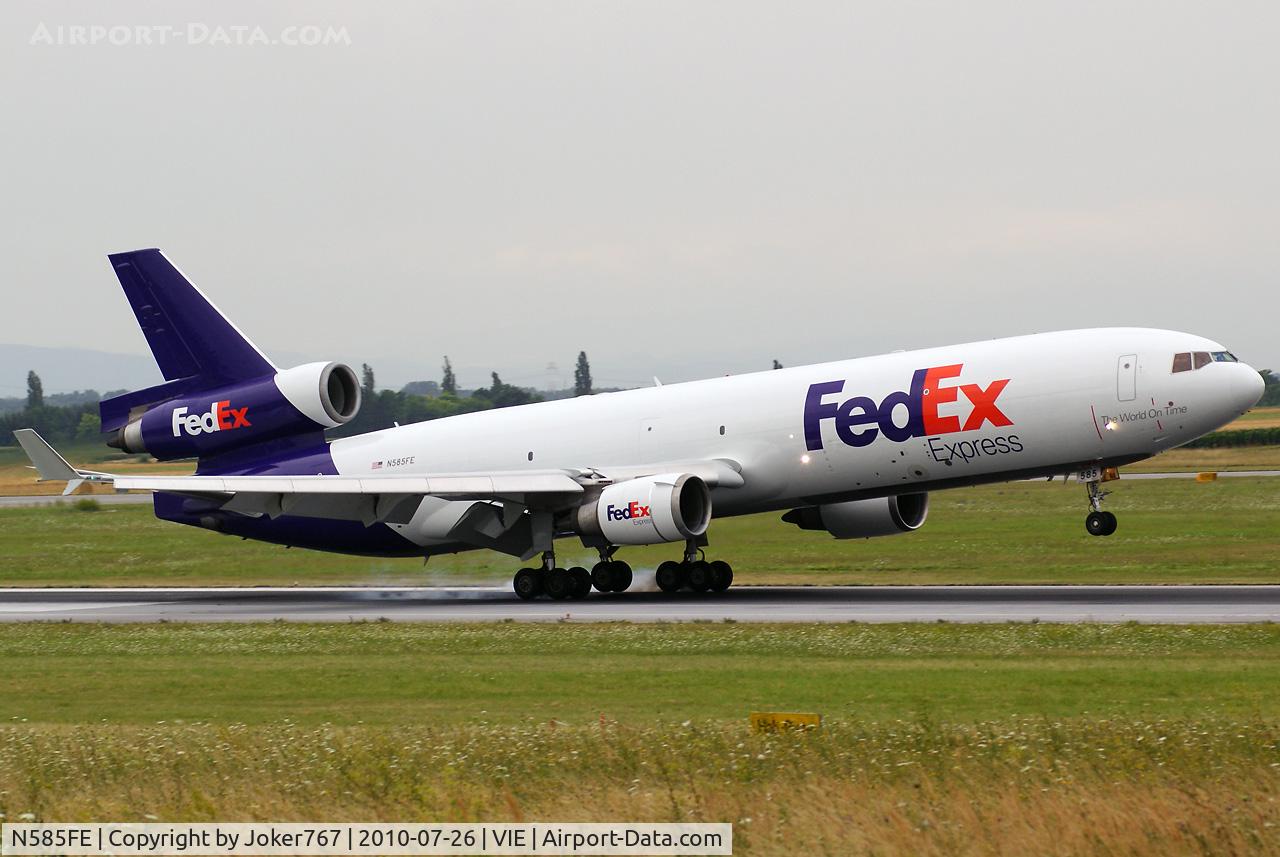 N585FE, 1992 McDonnell Douglas MD-11F C/N 48481, FedEx