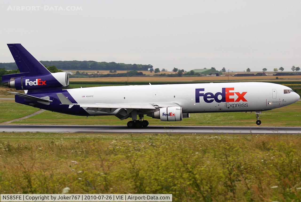 N585FE, 1992 McDonnell Douglas MD-11F C/N 48481, FedEx