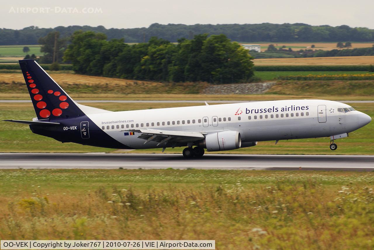 OO-VEK, 1989 Boeing 737-405 C/N 24270, Brussels Airlines