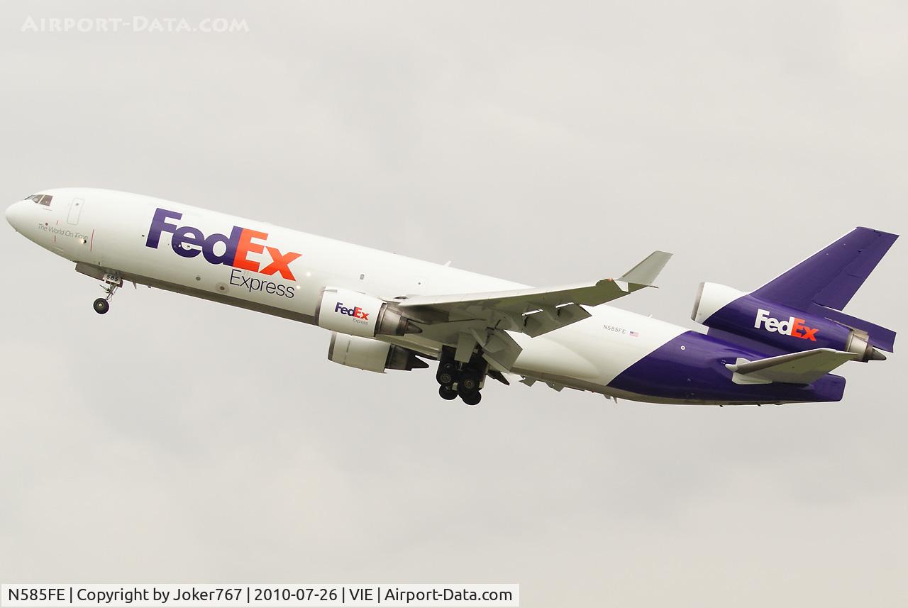 N585FE, 1992 McDonnell Douglas MD-11F C/N 48481, FedEx