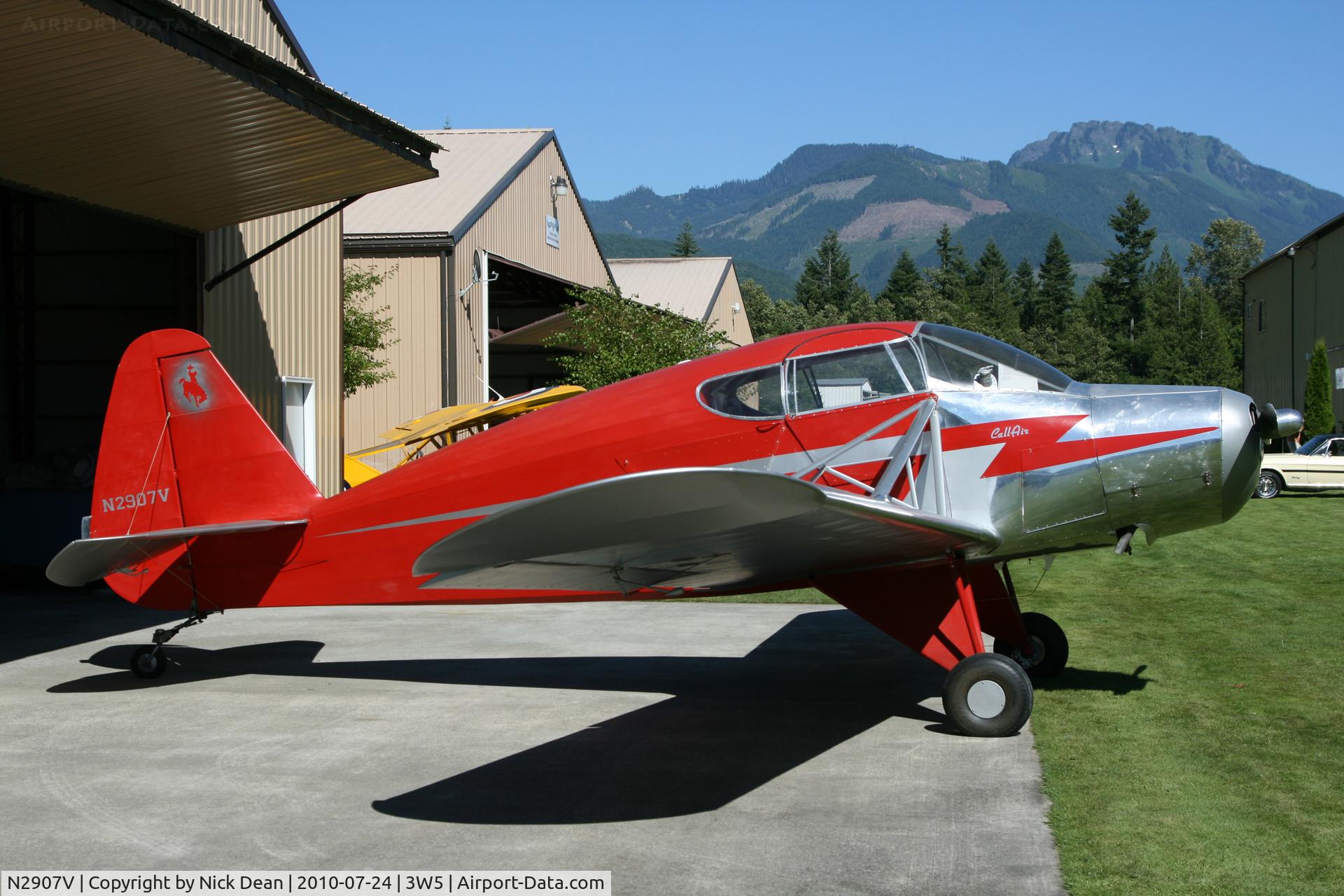 N2907V, 1949 Callair A-2 C/N 123, 3W5