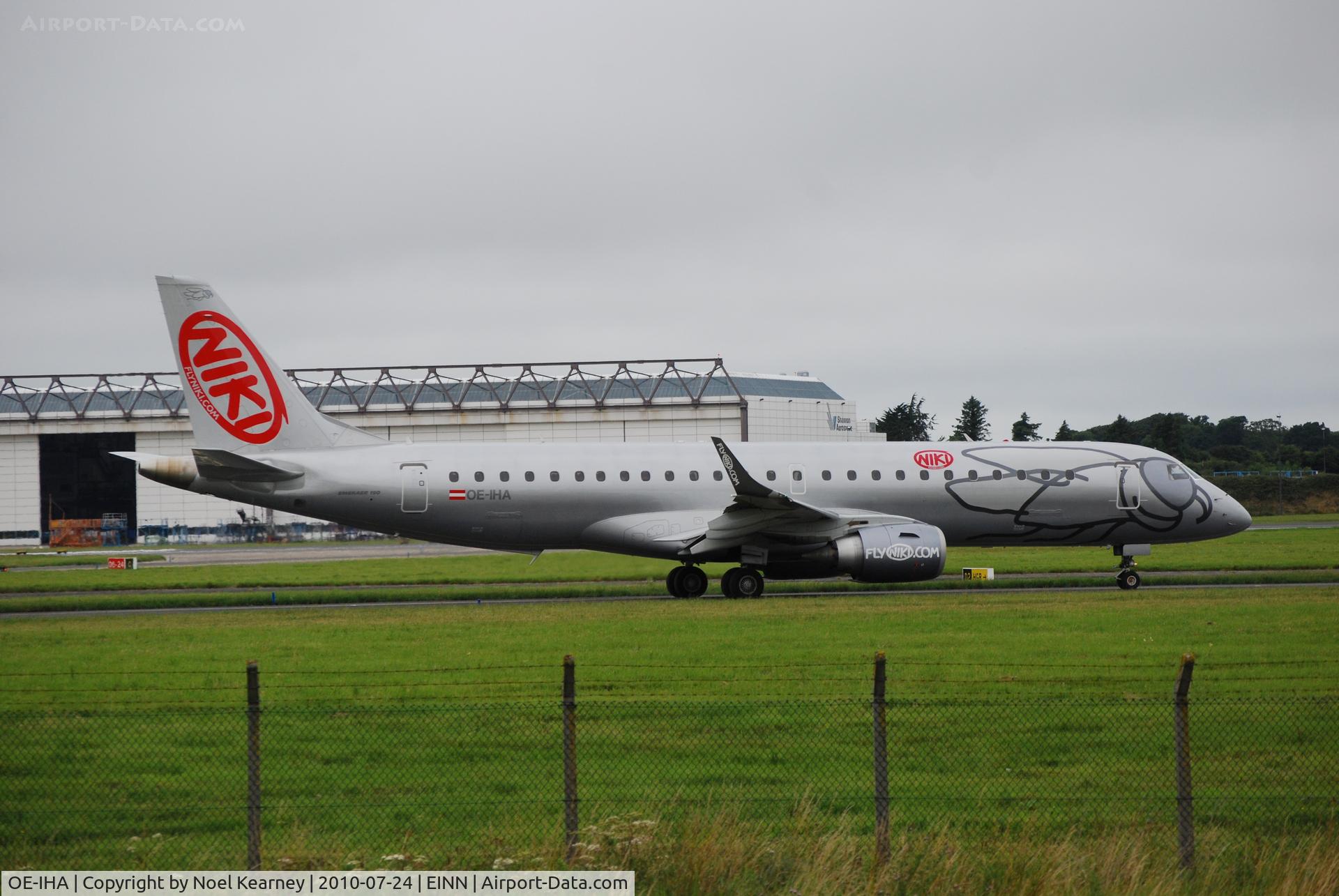OE-IHA, 2009 Embraer 190LR (ERJ-190-100LR) C/N 19000285, Operating NLY2848