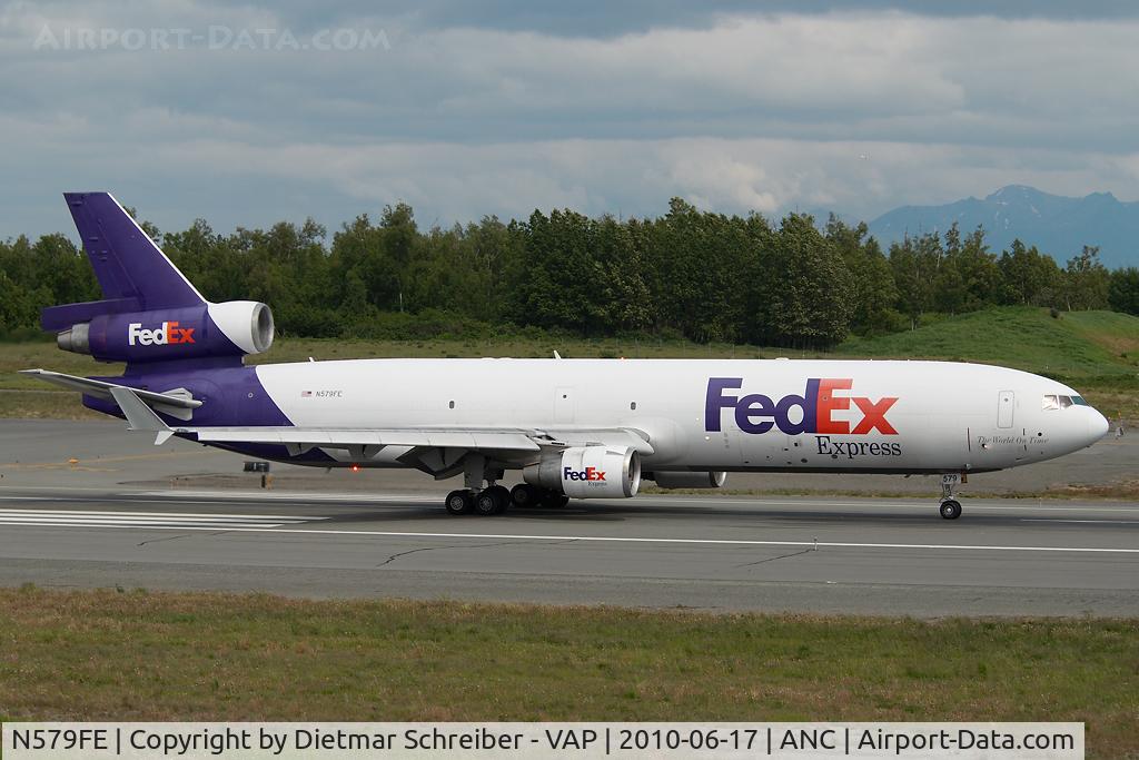N579FE, 1993 McDonnell Douglas MD-11F C/N 48470, Fedex MD11