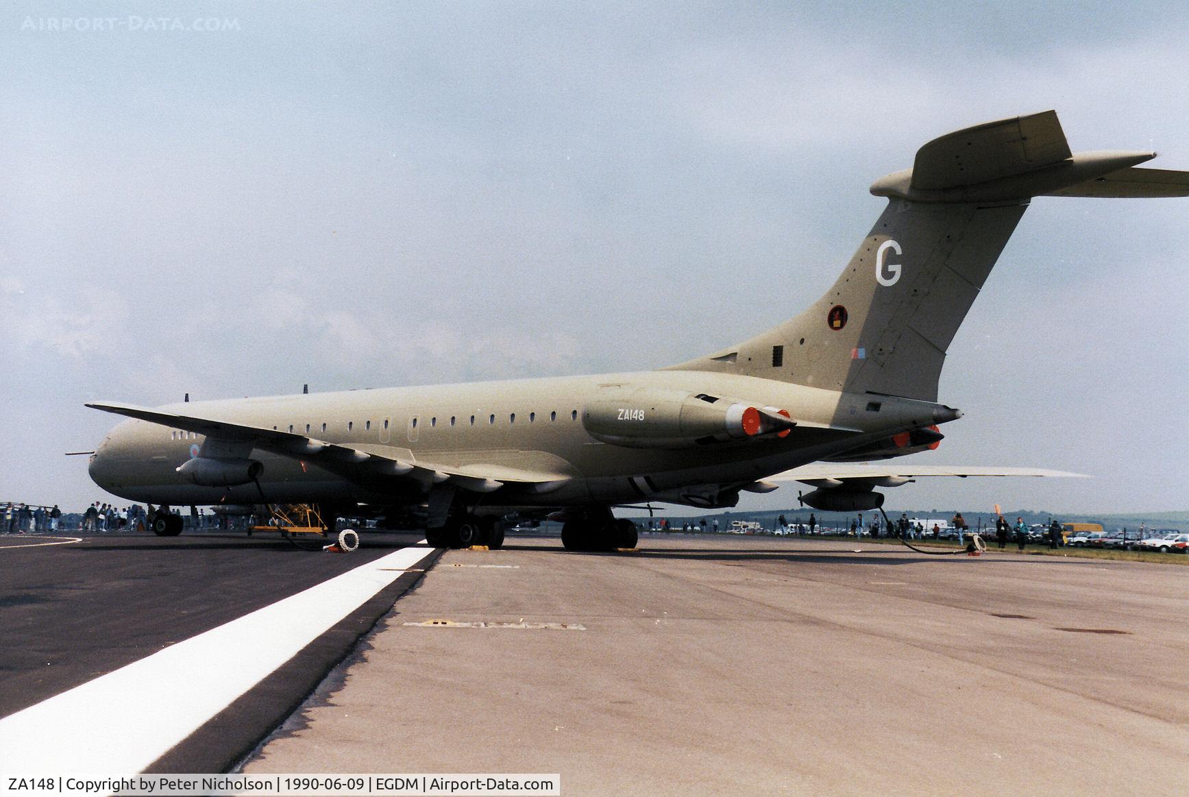 ZA148, 1967 Vickers VC10 K.3 C/N 883, VC-10 K.3 of 101 Squadron on display at the 1990 Boscombe Down Battle of Britain 50th Anniversary Airshow.