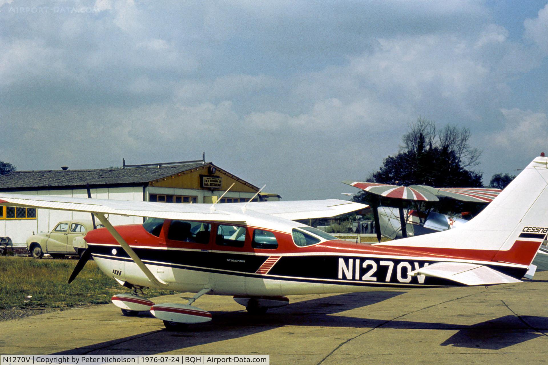 N1270V, Cessna U206F Stationair Stationair C/N U20602547, Cessna U.206F Stationair seen at Biggin Hill in the Summer of 1976 shortly after delivery from the United States.