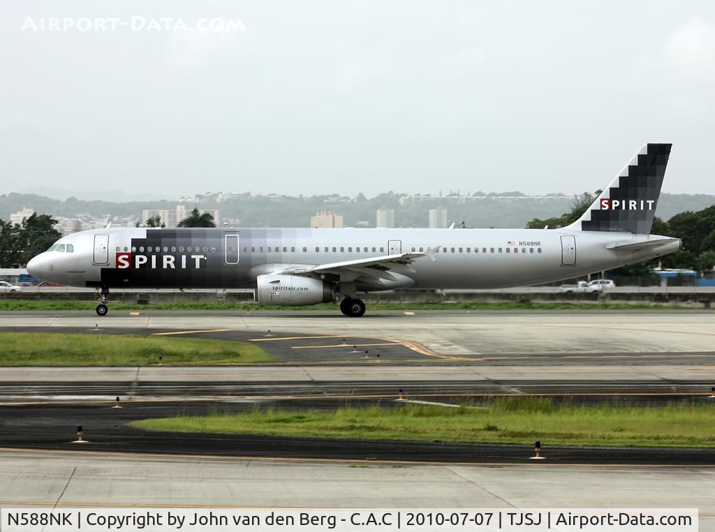 N588NK, 2005 Airbus A321-231 C/N 2590, Spirit Airlines Airbus A321-231 (2590) N588NK @ TJSJ / SJU