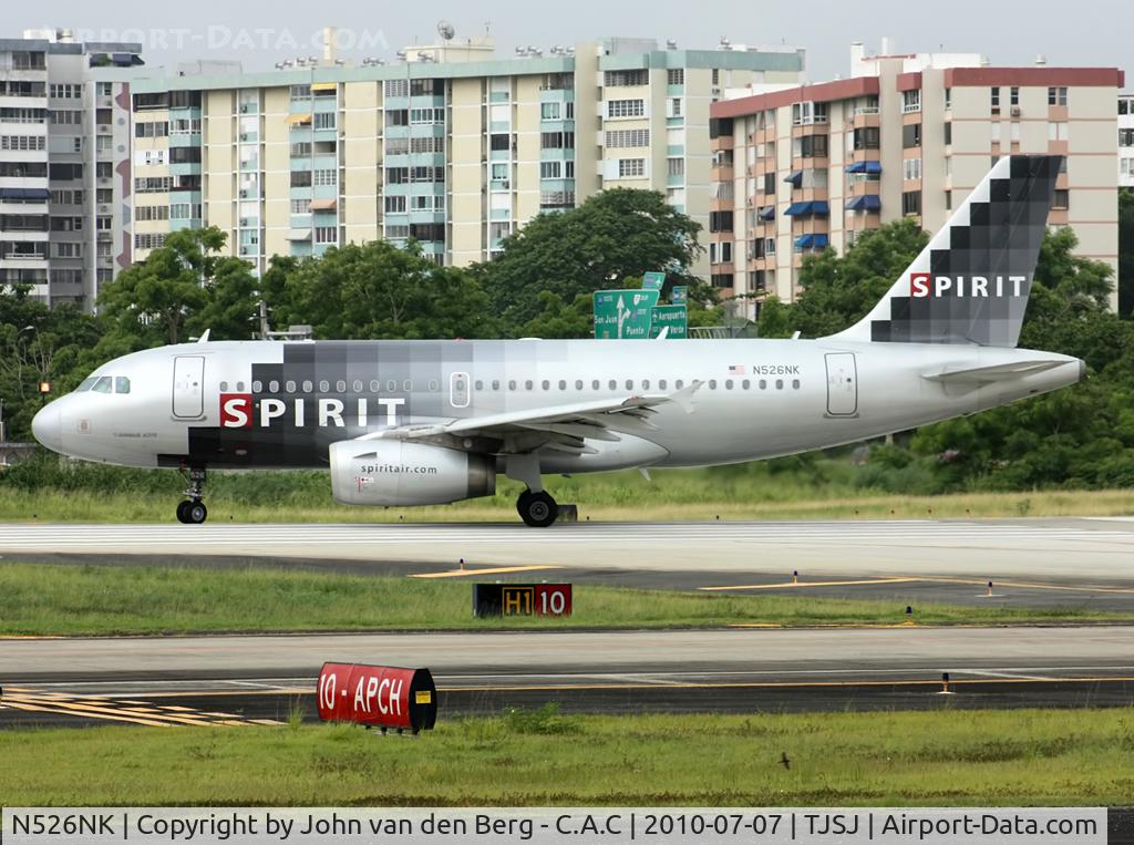 N526NK, 2006 Airbus A319-132 C/N 2963, Spirit Airlines Airbus A319-132 (2963) N526NK @ TJSJ / SJU