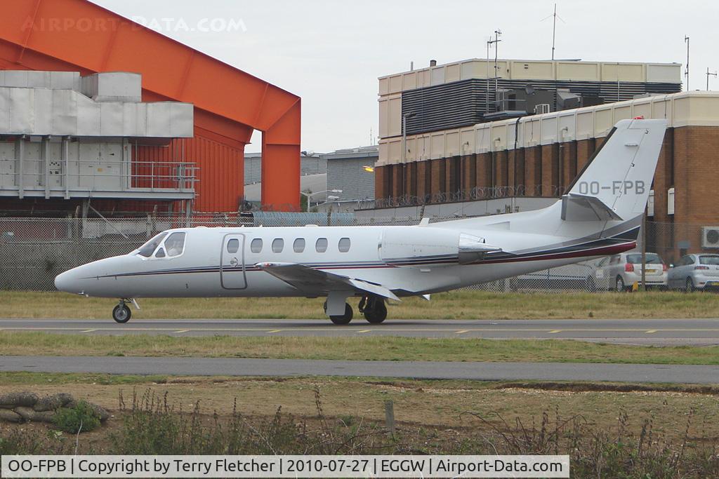 OO-FPB, 2005 Cessna 550B Citation Bravo C/N 550-1117, Belgian registered Cessna 550B Citation Bravo, c/n: 550-1117 at Luton