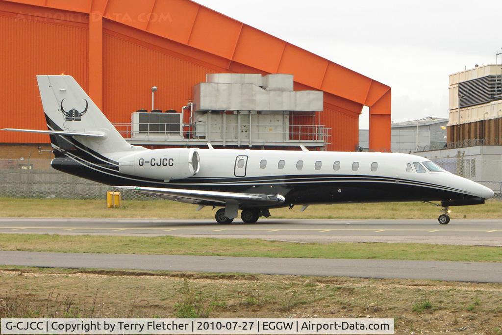 G-CJCC, 2008 Cessna 680 Citation Sovereign C/N 680-0189, Eurojet's 2008 Cessna CESSNA 680, c/n: 680-0189
at Luton