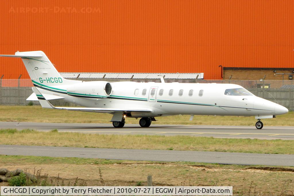 G-HCGD, 2003 Learjet 45 C/N 328, Learjet 60 of Tag Aviation at Luton