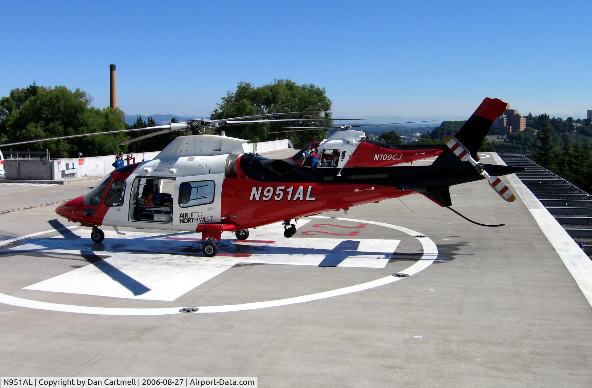 N951AL, 2005 Agusta A-109E C/N 11632, N951AL Harborview Hospital 27 Aug 2006