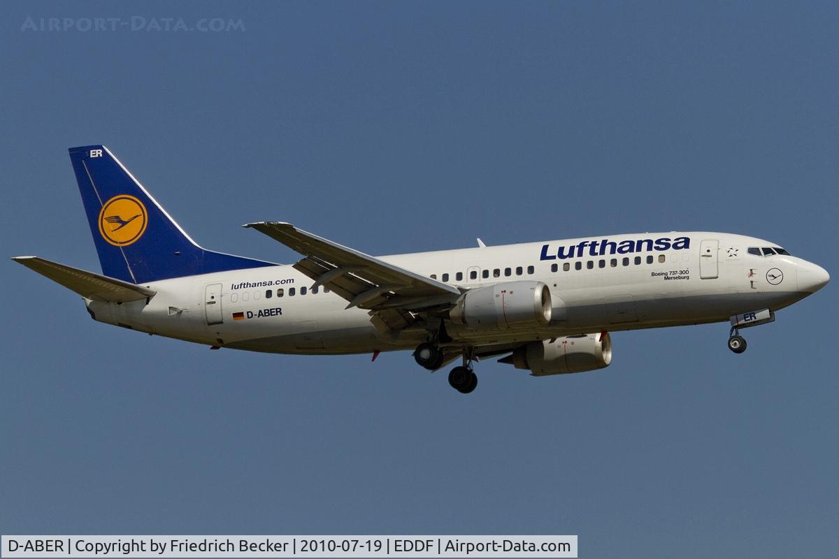 D-ABER, 1992 Boeing 737-330 C/N 26431, on final RW07R