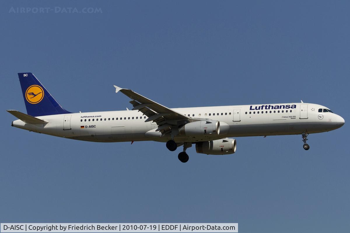 D-AISC, 1999 Airbus A321-231 C/N 1161, on final RW07R