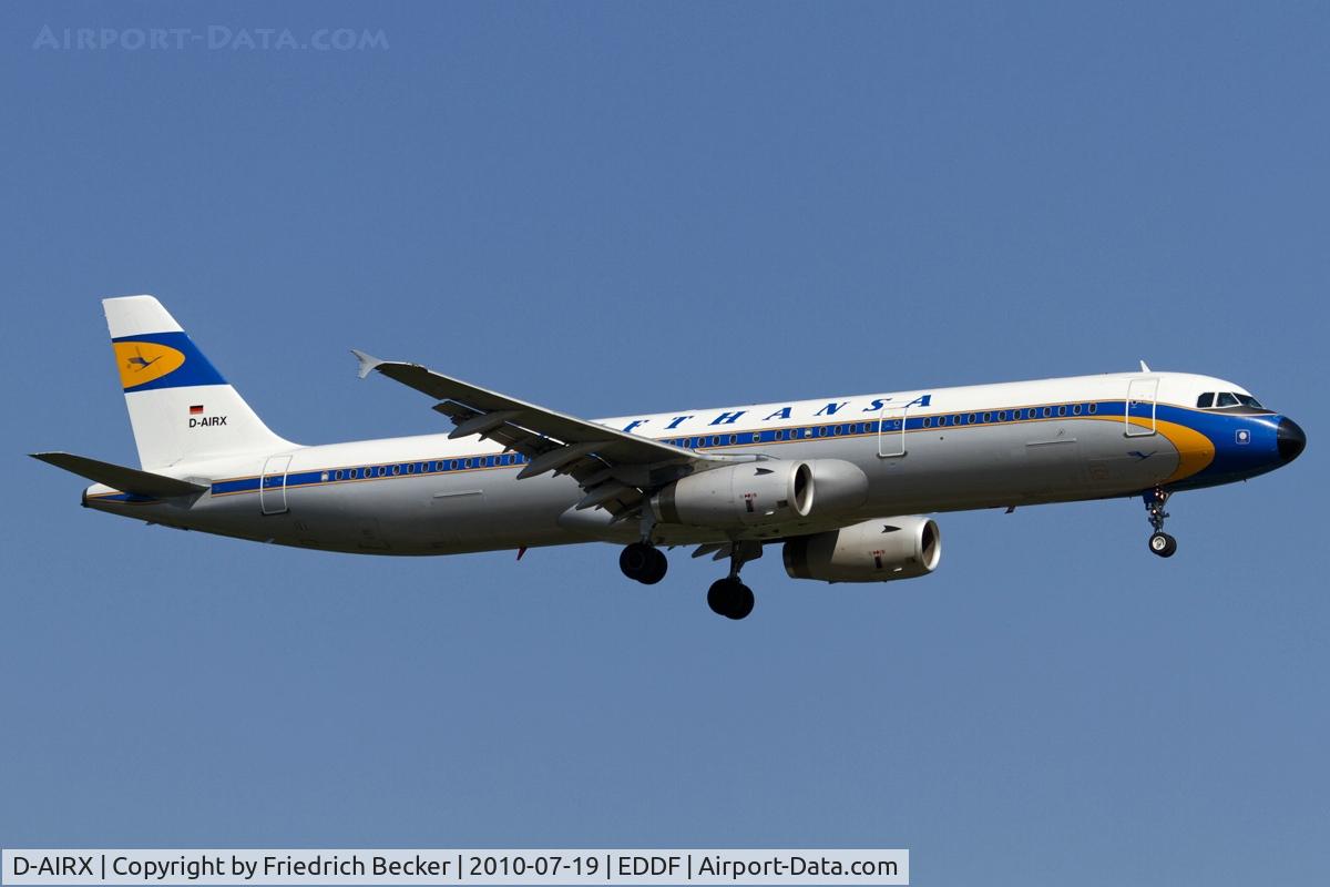 D-AIRX, 1998 Airbus A321-131 C/N 0887, on final RW07R