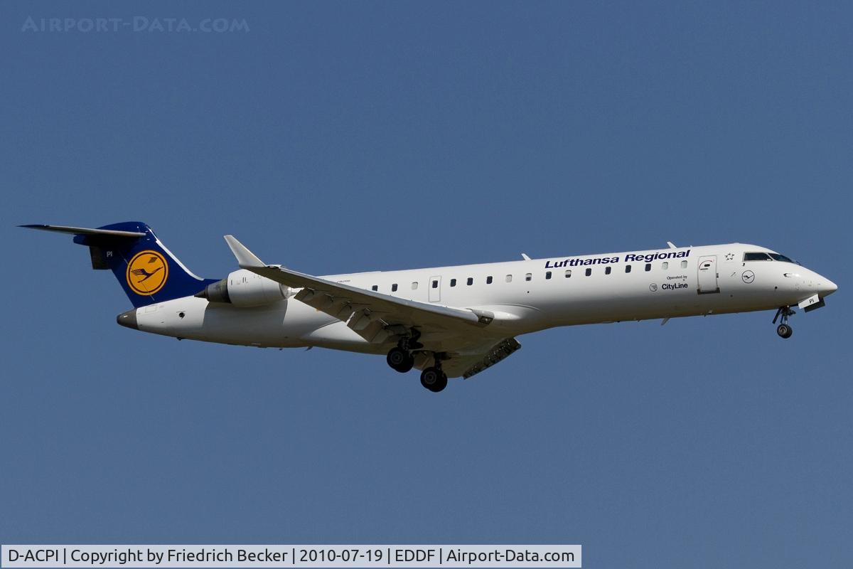 D-ACPI, 2002 Canadair CRJ-701ER (CL-600-2C10) Regional Jet C/N 10046, on final RW07R