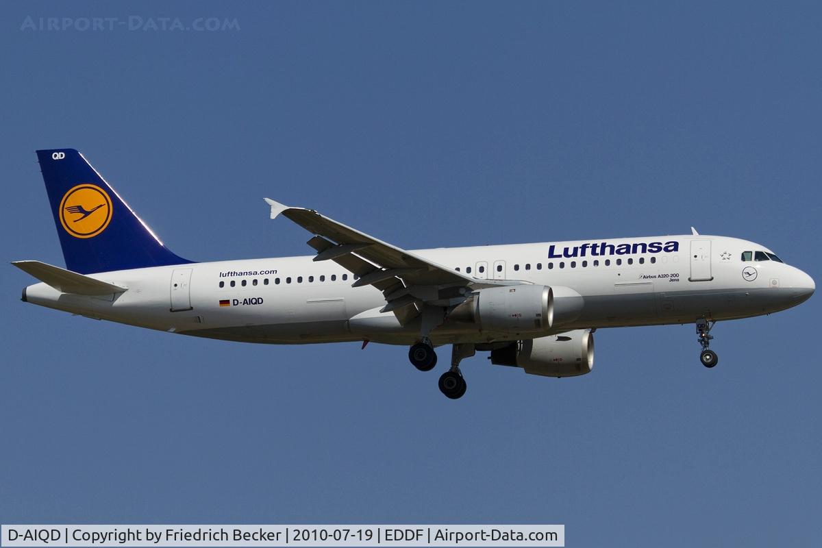 D-AIQD, 1991 Airbus A320-211 C/N 0202, on final RW07R