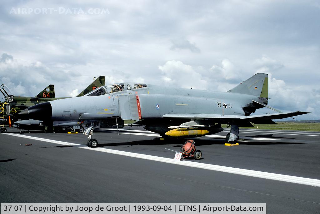 37 07, 1972 McDonnell Douglas F-4F Phantom II C/N 4359, Photo taken at the air day marking the closure of Schleswig-Jagel as a naval air station.