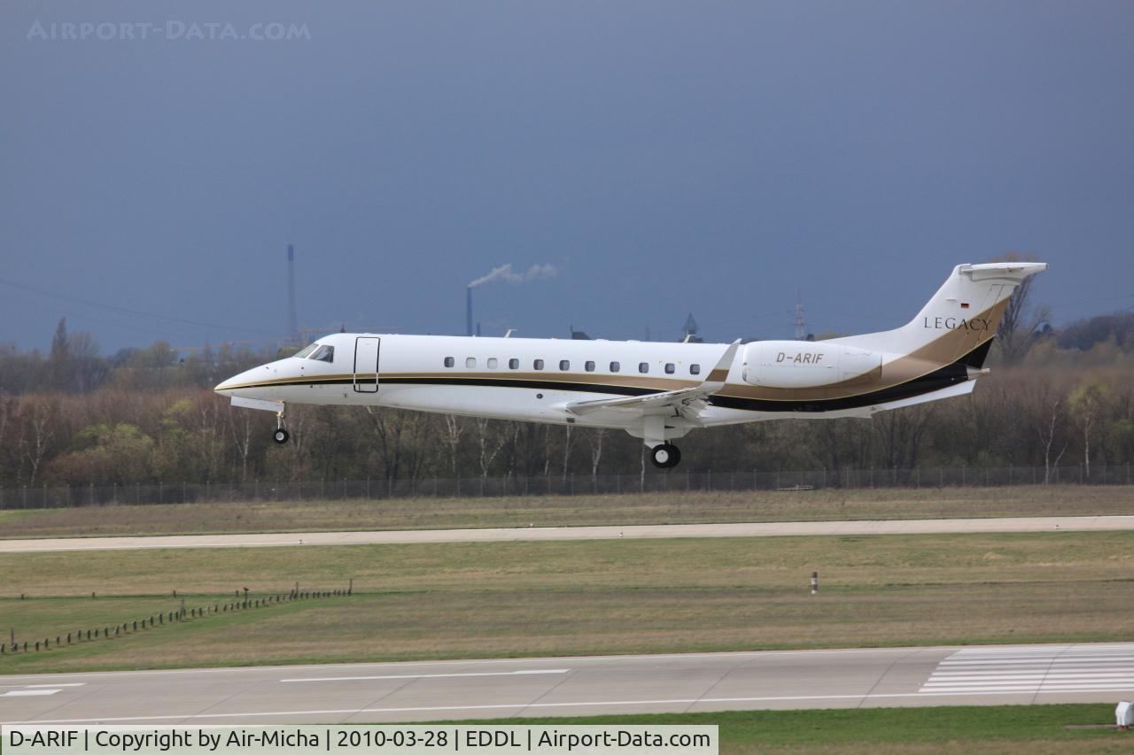 D-ARIF, 2004 Embraer EMB-135BJ Legacy 600 C/N 14500841, Silver Bird Charterflug, Embraer ERJ-135BJ Legacy 600, CN: 14500841