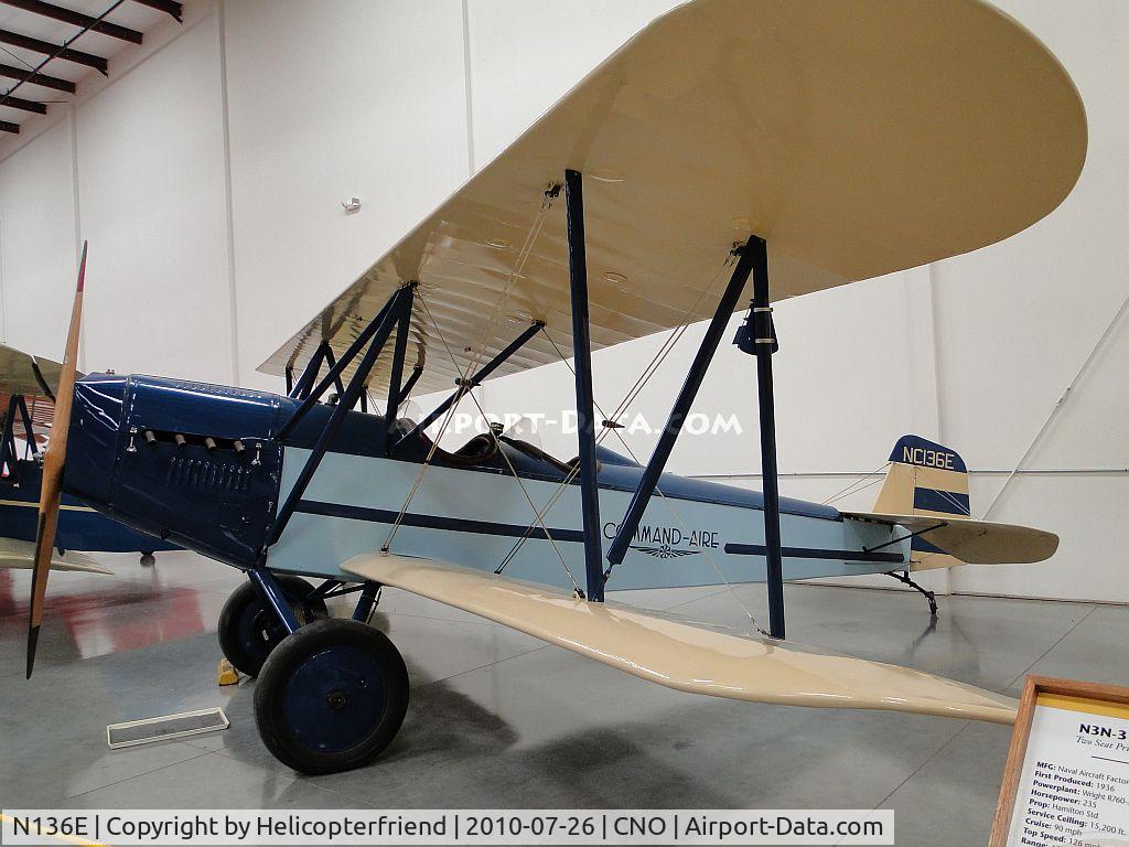N136E, 1928 Command-aire 3C-3 C/N 532, Displayed at Yank's Air Museum, Chino, Ca